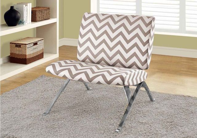 Monarch Specialties Inc. Dark Taupe Accent Chair-0