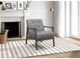 Mazin Furniture Alby Gray Upholstered Accent Chair-4