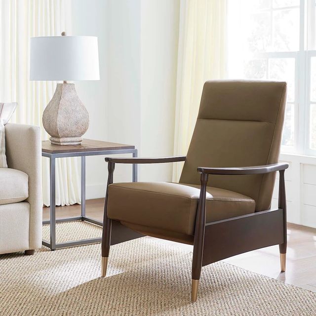 Bassett® Furniture Maris Gray Recliner-3