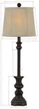 Forty West Carlton Black Buffet Table Lamp-1