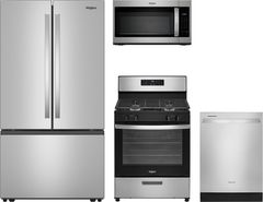 Whirlpool® 4 Piece Stainless Steel Kitchen Package
