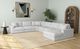 Elements International Arizona 6-Piece Stone Left Arm Facing Sectional -0