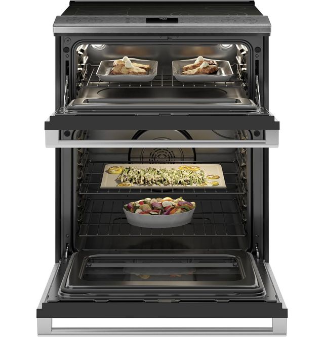Café™ 30" Platinum Slide-In Electric Double Oven Range-2