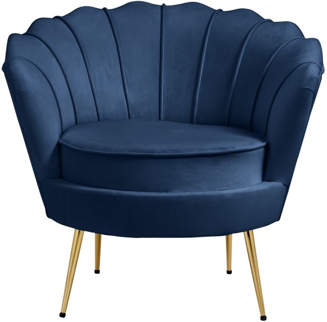 Meridian Furniture Gardenia Navy Velvet Chair-0