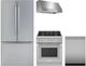 Thermador® 4 Piece Stainless Steel Dual Fuel Kitchen Package-0