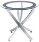 Coaster® Brooke 3-Piece Tempered Glass Top Occasional Table with Chrome Base Set-2