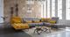 VIG Furniture David Ferrari 2-Piece Grey/Yellow Sectional Sofa with Ottoman Set-3