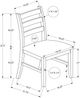 Monarch Specialties Inc. 2-Piece Brown/Walnut High Slat-Back Side Chair Set-2