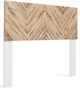 Signature Design by Ashley® Piperton 5-Piece Two-tone Brown/White Full Panel Headboard Set-1