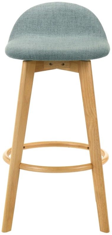 Armen Living Vera 4-Piece Brown/Teal Barstool Set-2