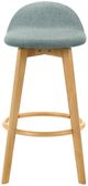 Armen Living Vera 4-Piece Brown/Teal Barstool Set-2