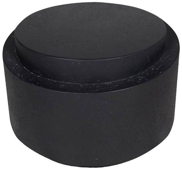 Moe's Home Collection Cosmo Black Concrete Outdoor Accent Table-1