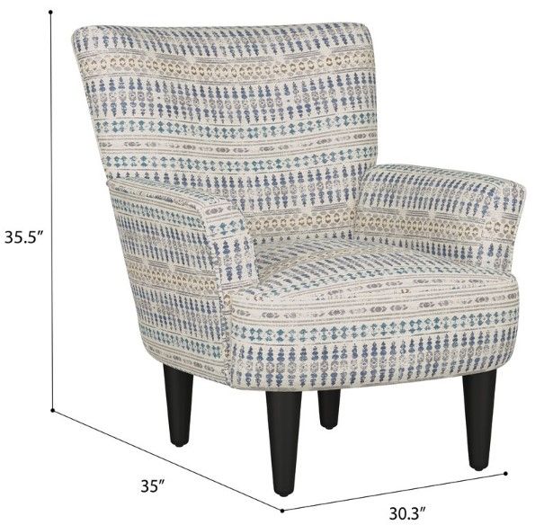 Emerald Home Flower Power Cadet Accent Chair-2