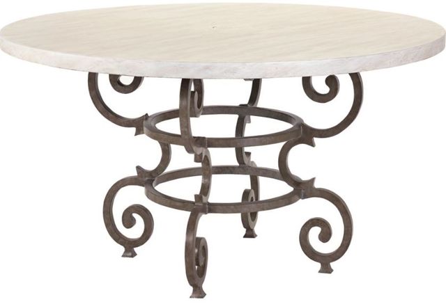 Lane Venture® Hemingway Florentine Light Gray Round Dining Table-0