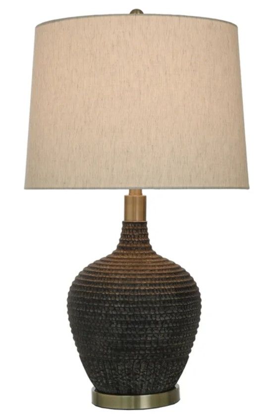 StyleCraft Birdseed Black Table Lamp-1