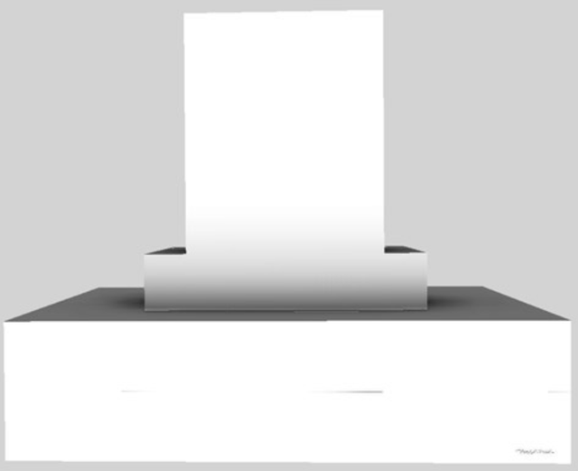 Vent-A-Hood® 36" White Contemporary Island Range Hood-0
