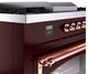 Ilve® Nostalgie II Noblesse 60'' Burgundy Pro Style Dual Fuel Range with Copper Trim-4