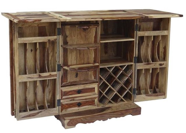 Jaipur Furniture Tahoe Beige/Brown Bar Cabinet -1