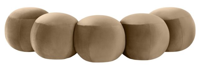 Meridian Furniture Apollo Beige 75" Velvet Upholstered Bench-3