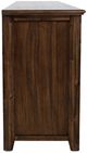 Jofran Inc. Asbury Bakersfield Brown Fireplace with Logset-3