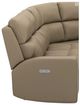 Flexsteel® Jarvis Parchment/Mica Power Reclining L-Shape Sectional with Power Headrests-1