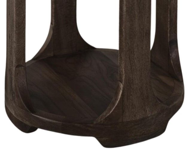 International Furniture Direct Balam Stained Dark Cocktail Table-3