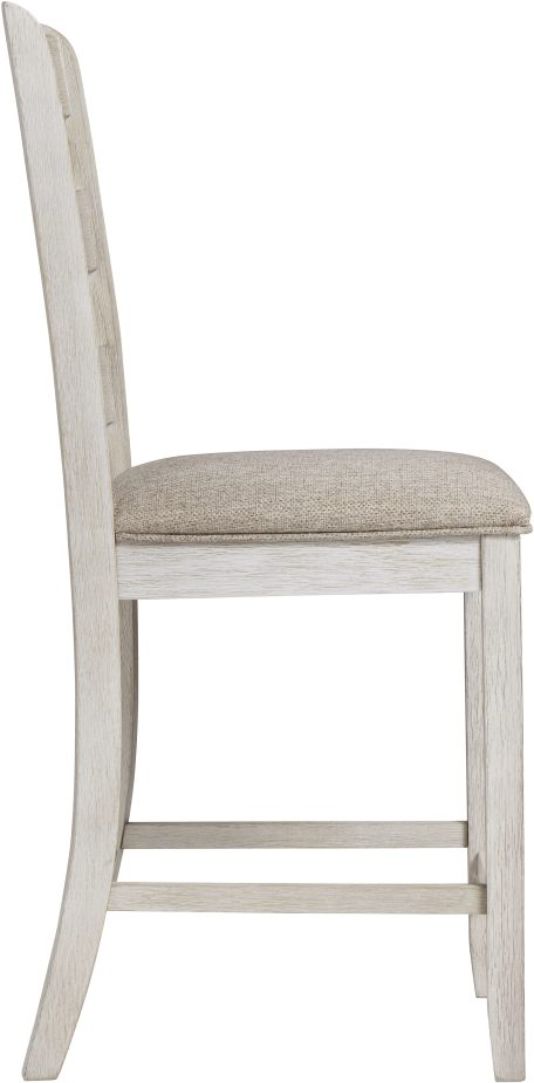 Signature Design by Ashley® Skempton Light Brown/White Upholstered Bar Stool-2
