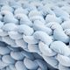 Hush Knit Light Blue Weighted Blanket-1