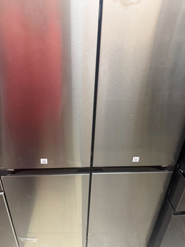 Samsung Bespoke 36" 23.5 Cu. Ft. Stainless Steel Counter Depth French Door Refrigerator with AI Hybrid Cooling™ and Beverage Center™-0