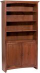 Whittier Wood® Furniture Customizable McKenzie 36" x 72" Bookcase with Doors-0
