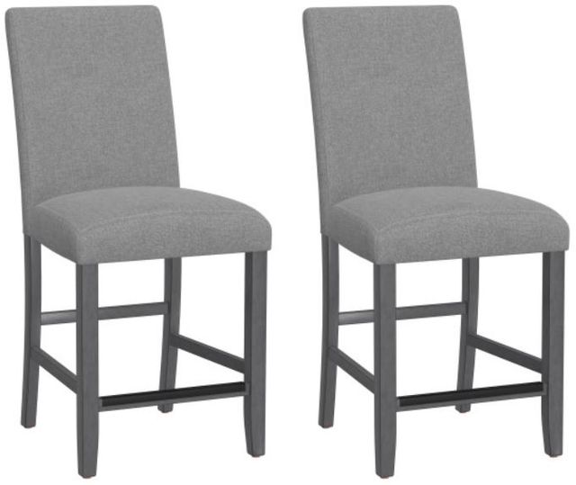 Emerald Home Seneca 2-Piece Gray Counter Stool Set-0