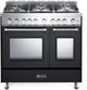 Verona® Prestige Series 36" Matte Black Pro Style Dual Fuel Gas Range-0