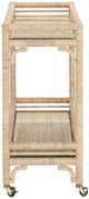 Currey & Company Olisa Natural/Clear Bar Cart-2