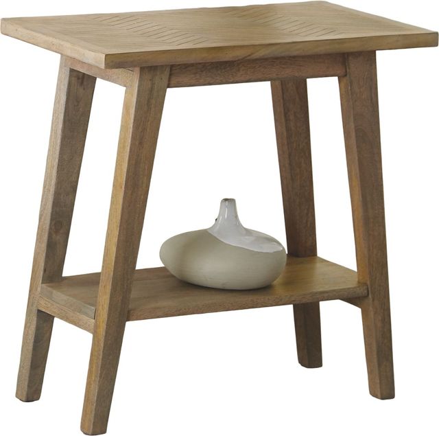 Steve Silver Co. Milani Natural Chairside End Table BedRooms Plus
