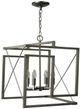 YHD Brush Nickel 4-Light Chandelier-0