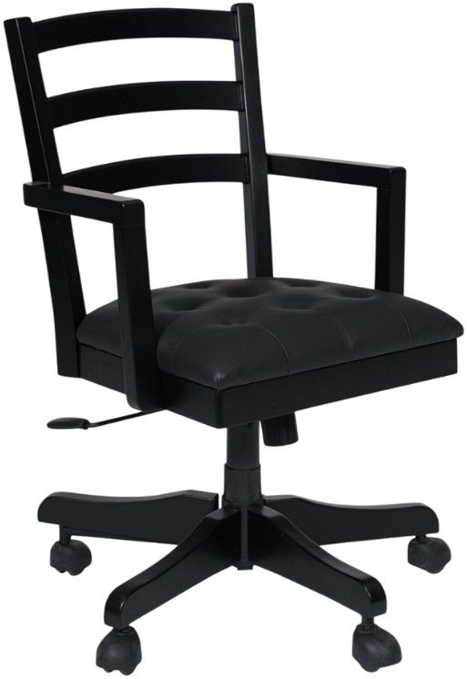 Signature Design by Ashley® Wildenauer Black Swivel Office Chair-0
