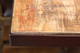 International Furniture Direct Antique Brown Dining Table with Iron Base-3