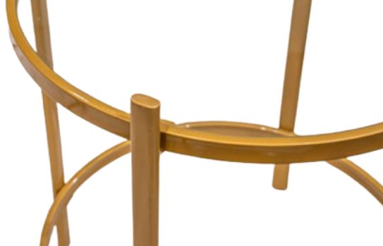 Signature Design by Ashley® Pearlox 3-Piece Glass Top Occasional Table Set with Gold Base-3