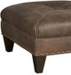 King Hickory Customizable Capitol Leather Square Medium Ottoman-1