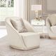 Michael Amini® La Rachelle Gold Rush/Medium Champagne Swivel Chair-1