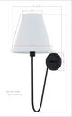 Forty West Shae Matte Black Sconce-1