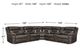 Signature Design by Ashley® Kincord 3-Piece Midnight Power Reclining Curved Sectional-2