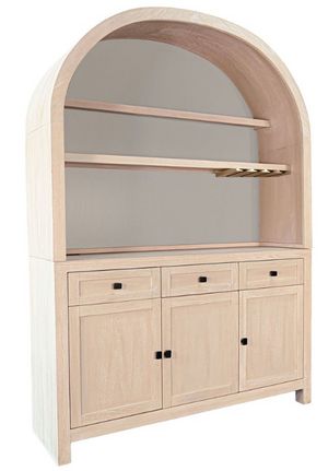 Sunny Designs™ Liz Bergen Oak Wine and Coffee Bar