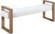 Modus Furniture One Bisque/White Pearl Upholstered Dining Bench-0