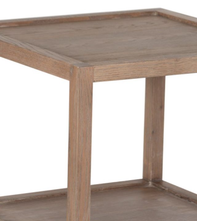 Porter International Designs Lowell Brown Square End Table-3