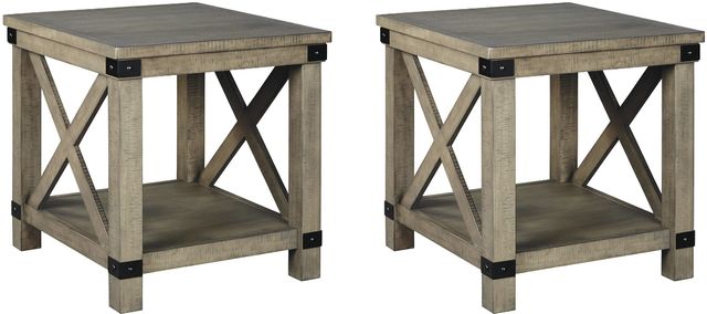 Signature Design by Ashley® Aldwin 2-Piece Gray End Tables Set-0