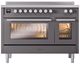 Ilve® Professional Plus II 48" Graphite Matte Pro Style Induction Range-0