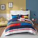 Olliix by Urban Habitat Kids Morris Multi Twin Stripe Printed Comforter Set-5