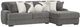 American Wholesale Furniture Poodle 2-Piece Iron Right-Arm Facing Sectional-0