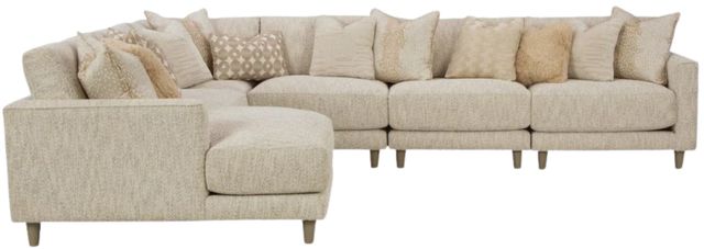 Craftmaster® Customizable CM Modern 120" Modular Sectional-4